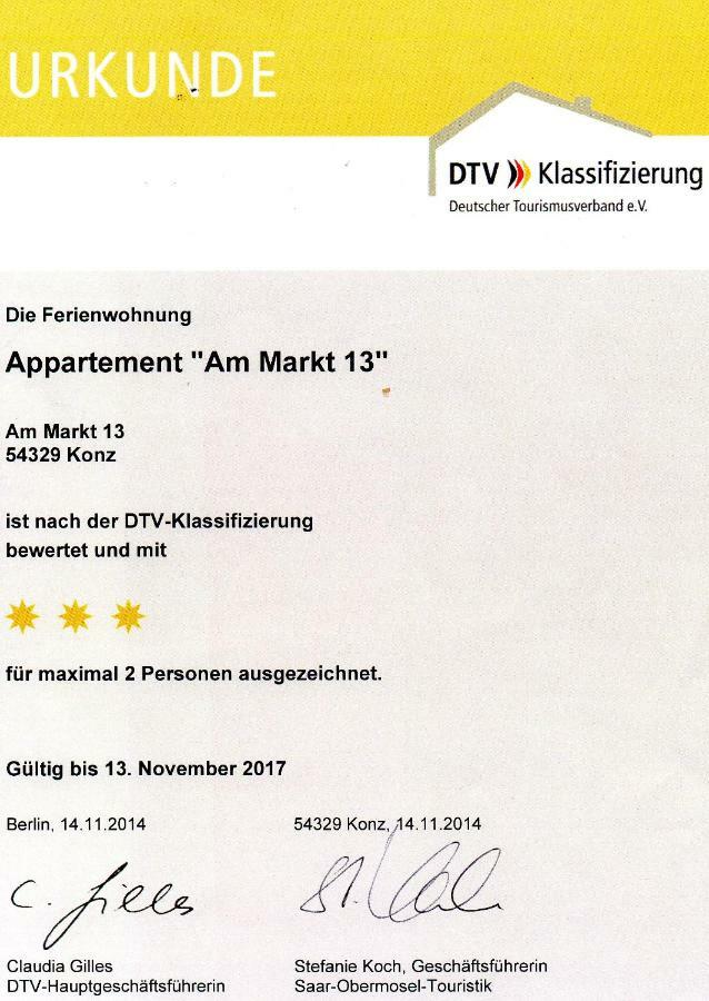 Apartment Am Markt 13 콘즈 외부 사진